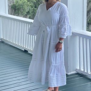 ‼️Lisa Marie Fernandez White maxi dress